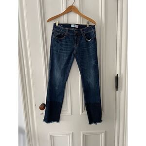Cabi star graphic raw hem jeans 2